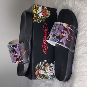 Men's Ed Hardy Dragon Sport Slides US 11